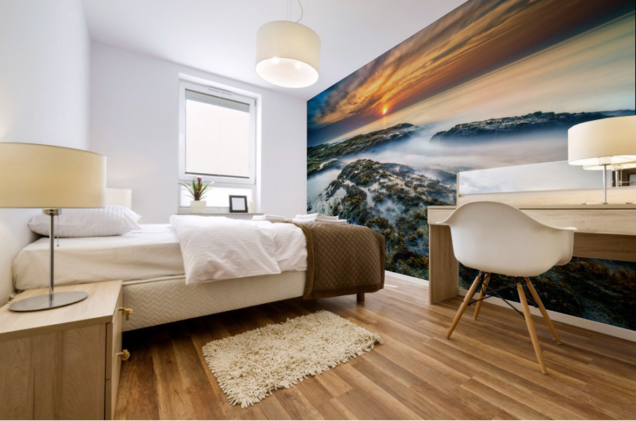 Two Lights Sunrise Mural print