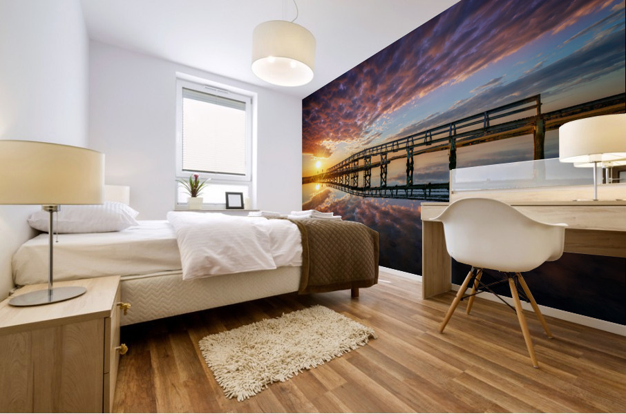 Across the Bridge Mural print