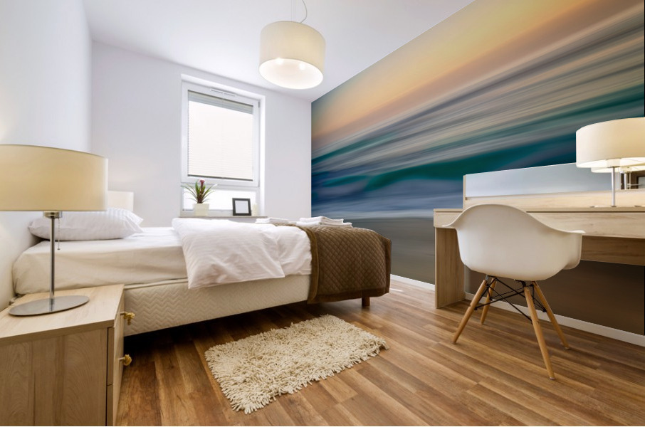 Ocean Blur Mural print