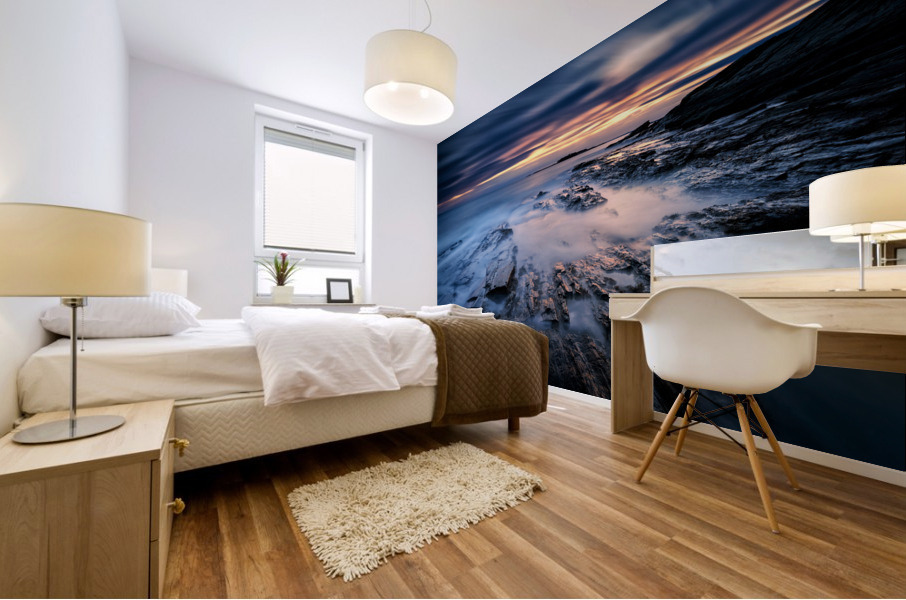 Last Light at Two Lights Mural print