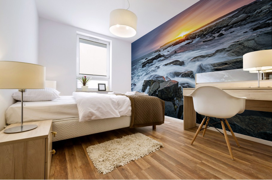 Sunset on Vinalhaven Mural print
