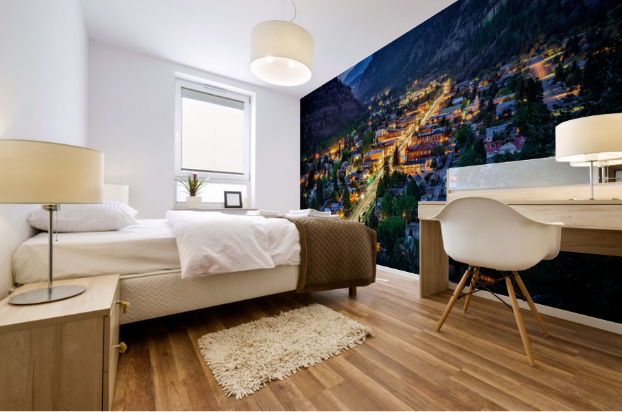 Evening in Ouray Mural print