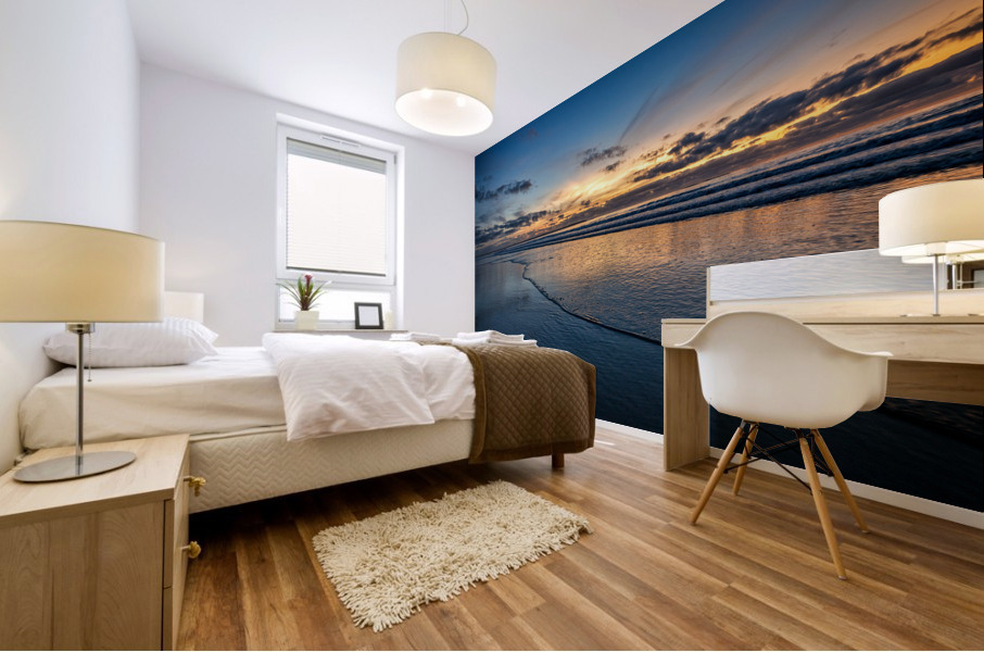 Sunrise on Old Orchard Beach Mural print