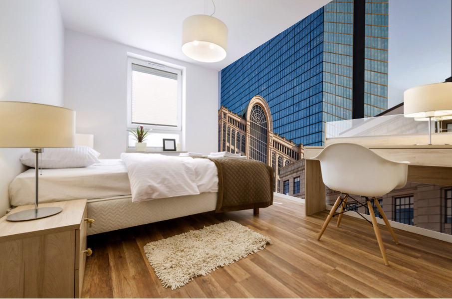 Boston Geometry Mural print