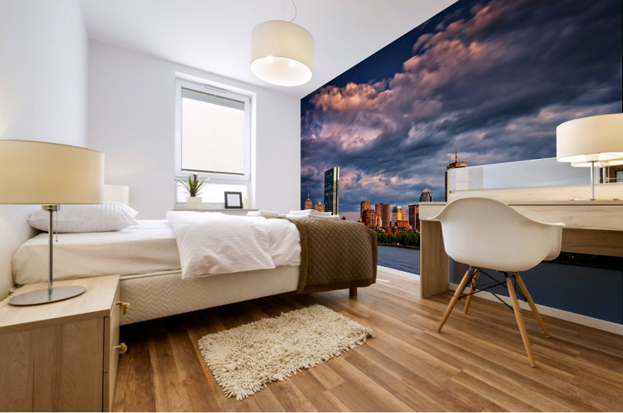 Boston Twilight Mural print
