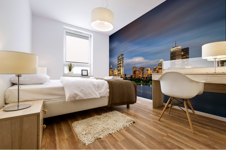 Boston Twilight Mural print