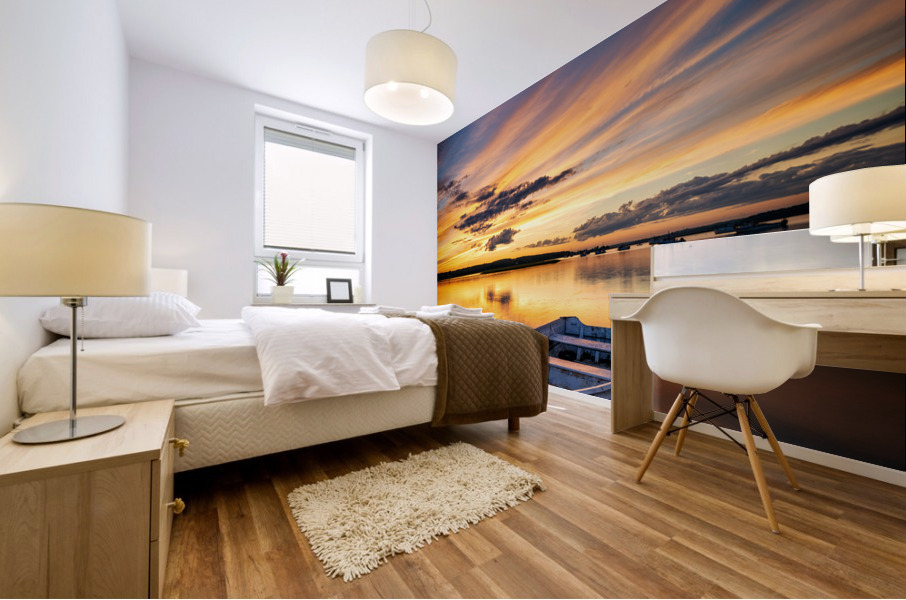 Low Tide Afterglow Mural print