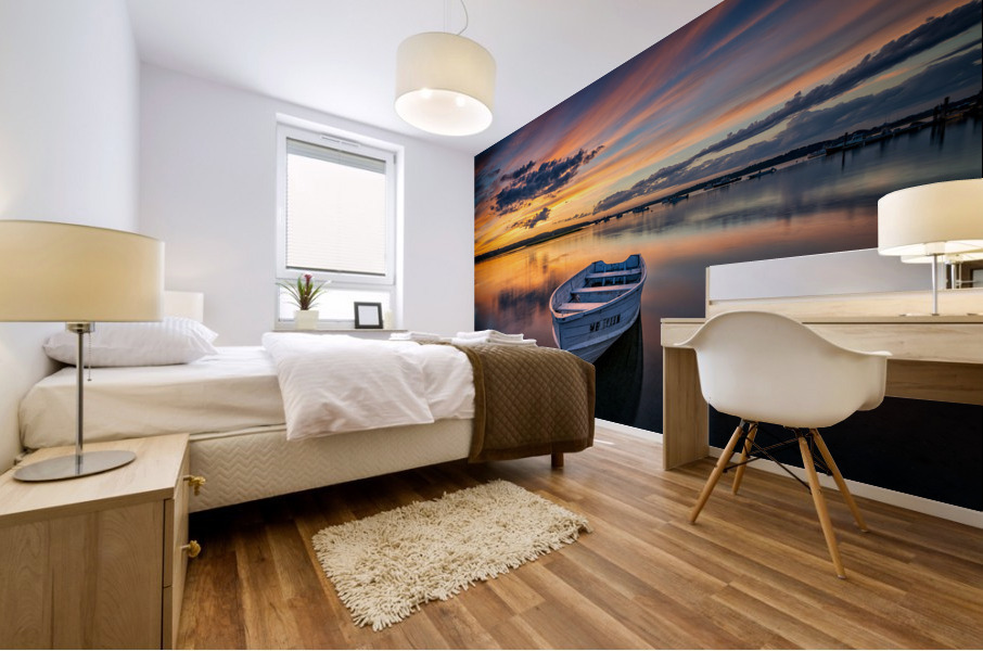 Sunset at Pine Point Mural print