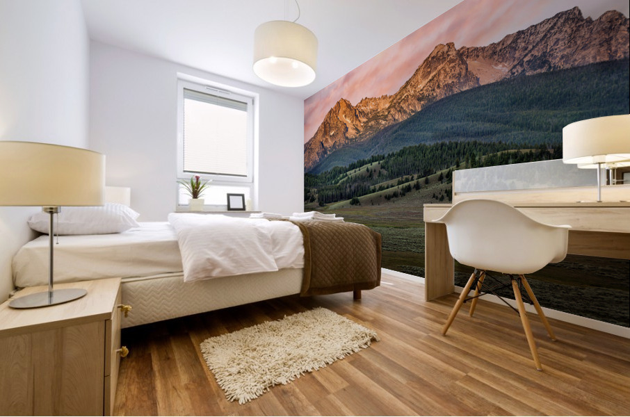 Sawtooth Pastel Mural print