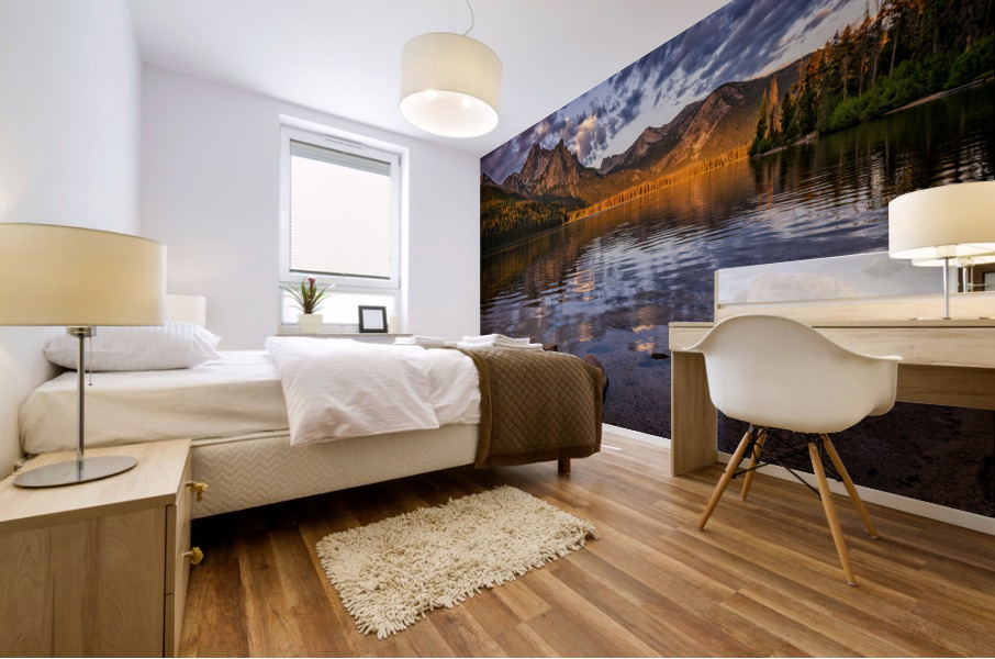 Sawtooth Afire Mural print