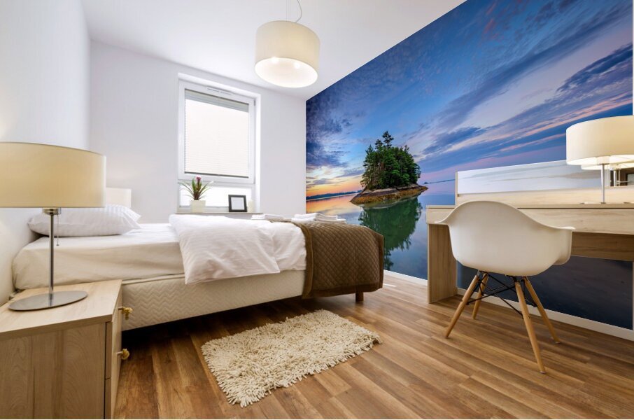 Wolfes Neck Reflections Mural print