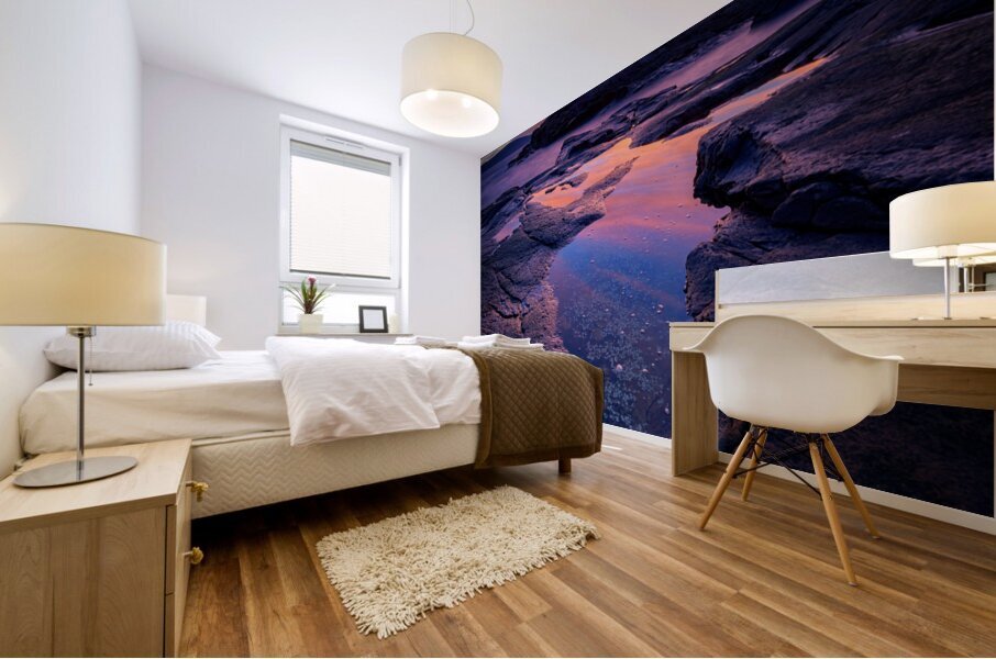 Dusk at Schoodic Point Mural print