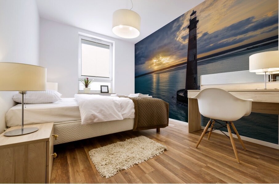Morris Island Sunset Mural print