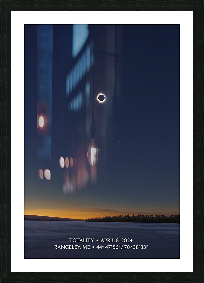 Totality Rangeley Picture Frame print