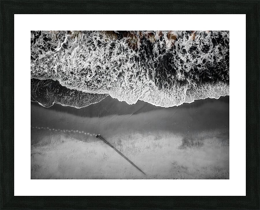 Walking on the Beach Picture Frame print