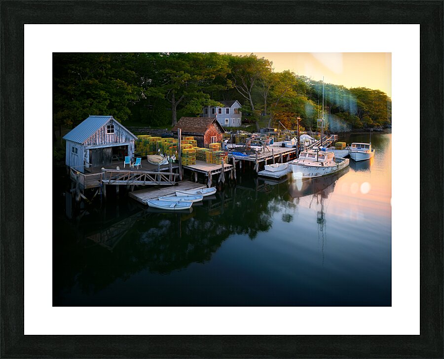 Dawn in Back Cove Picture Frame print