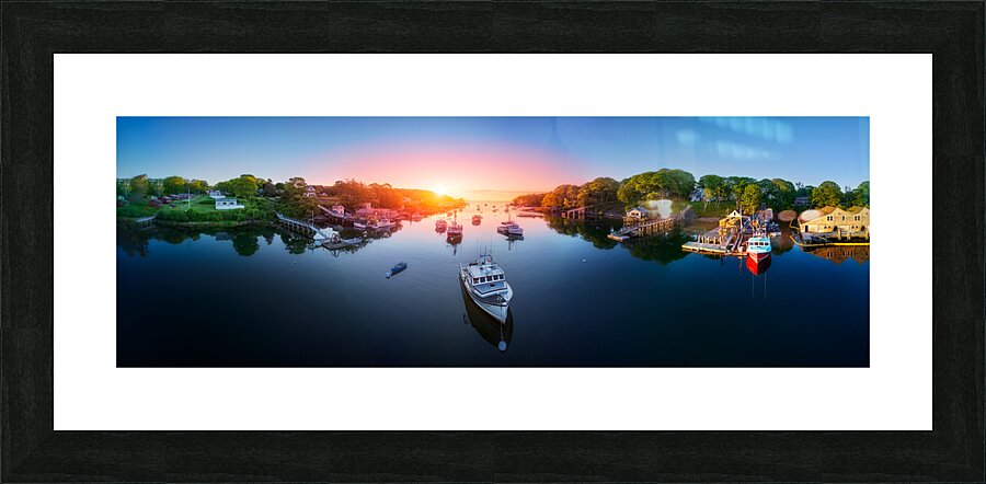 Sunrise Over New Harbor Picture Frame print
