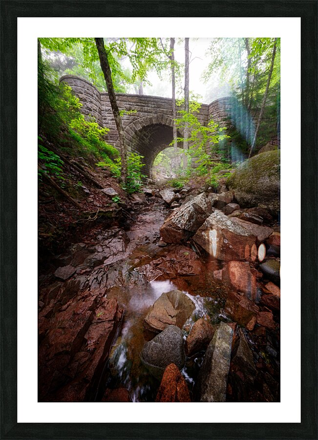 Waterfall Bridge Picture Frame print
