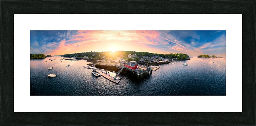 Five Islands Harbor Picture Frame print