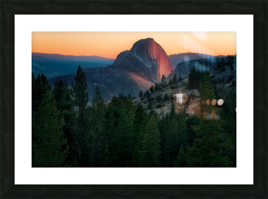 Half Dome Aglow Picture Frame print