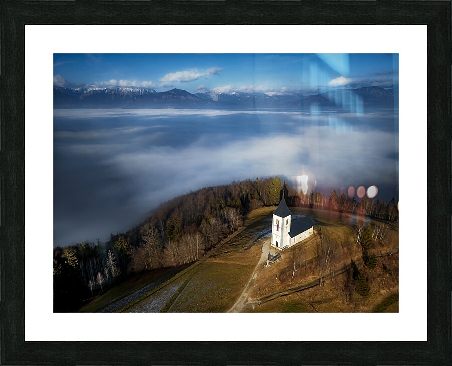 Sanctuary Above The Clouds Picture Frame print