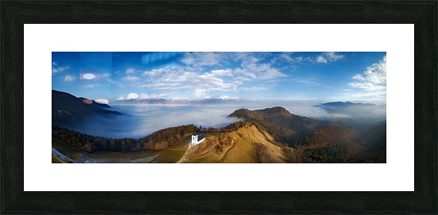 Jamnik Churck Panorama Picture Frame print