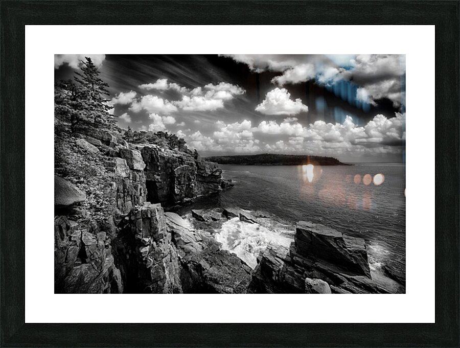 Granite Coastline Picture Frame print