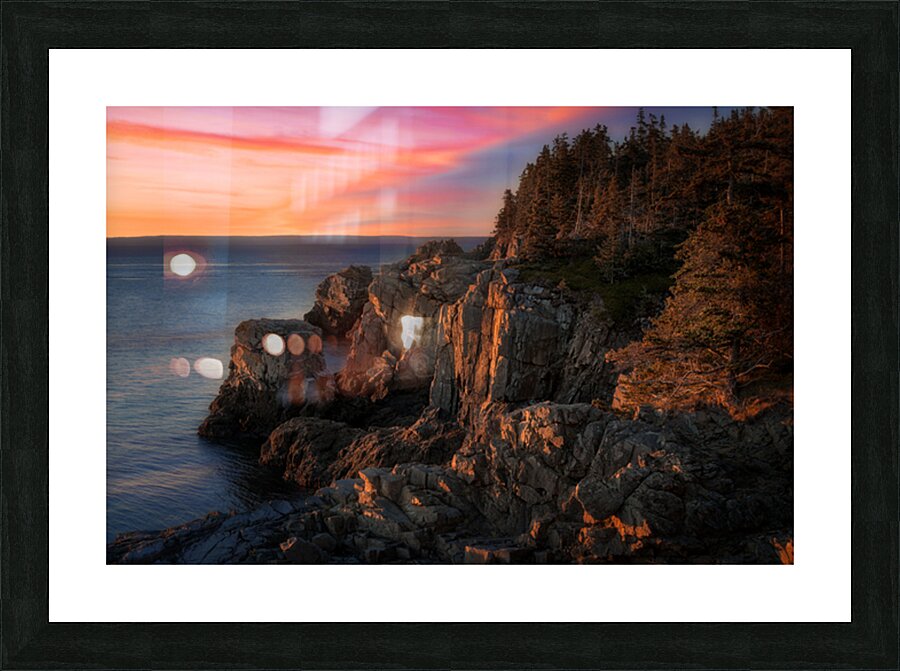 First Light on the Cliffs Picture Frame print