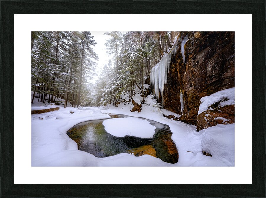 Winter at Sabbaday Brook Picture Frame print