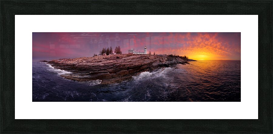 Peamquid Dawn Picture Frame print
