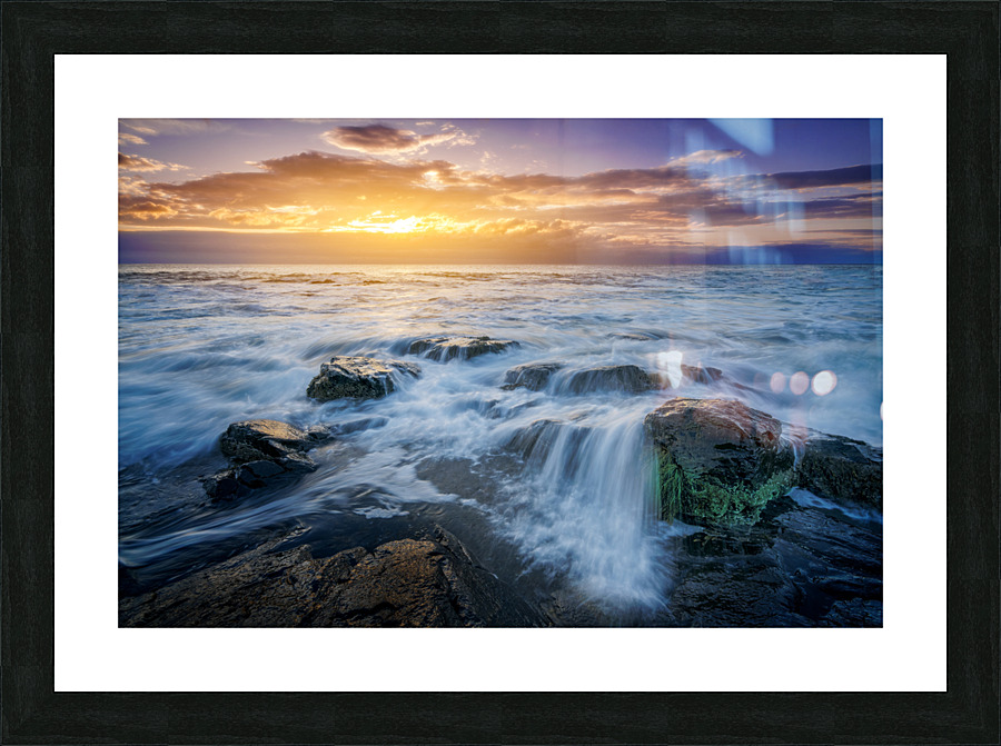Cascading Sunrise Picture Frame print