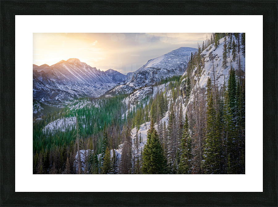 Longs Peak Picture Frame print