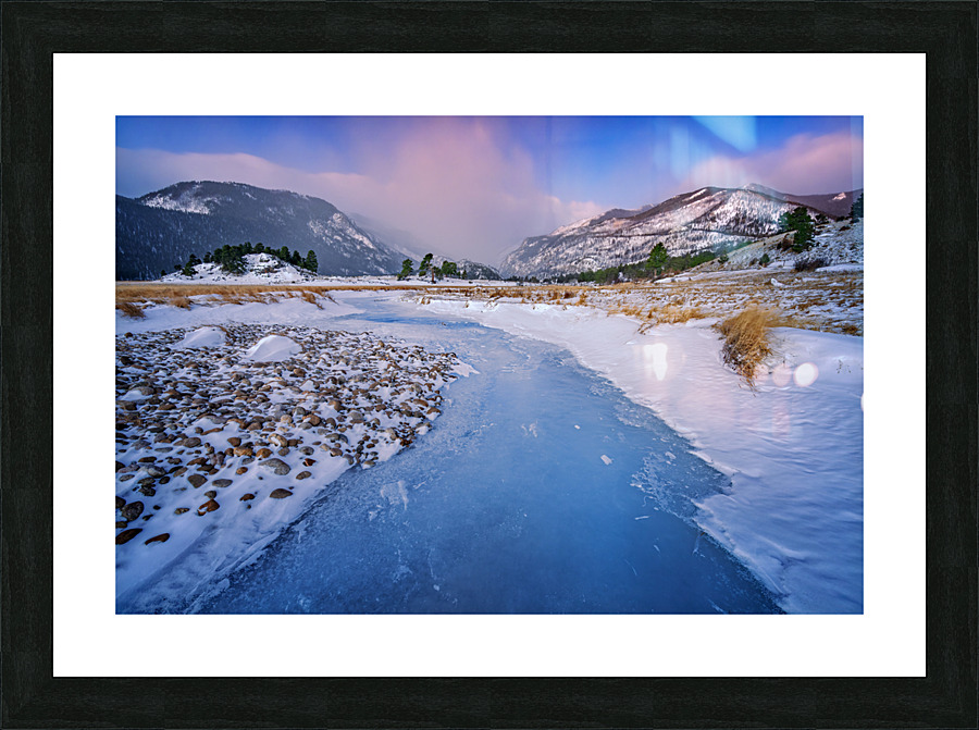 Frozen Flow Picture Frame print