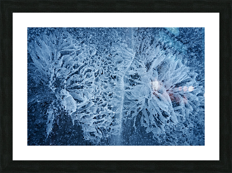 Ice Abstract Picture Frame print