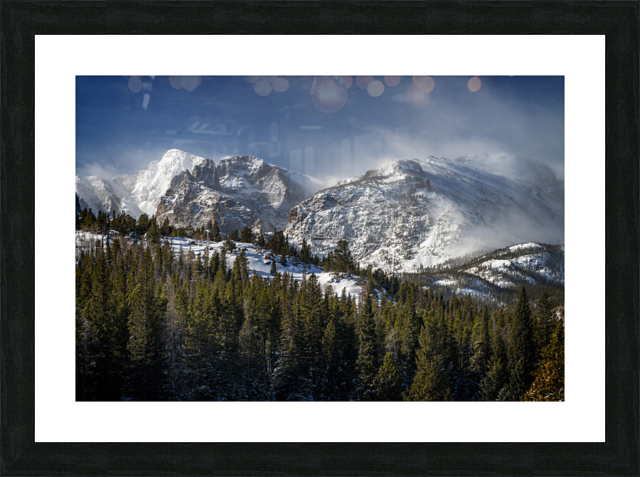 Spindrifts in the Rockies Picture Frame print