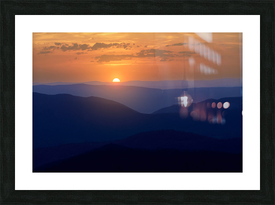 Blue Ridge Sunset Picture Frame print
