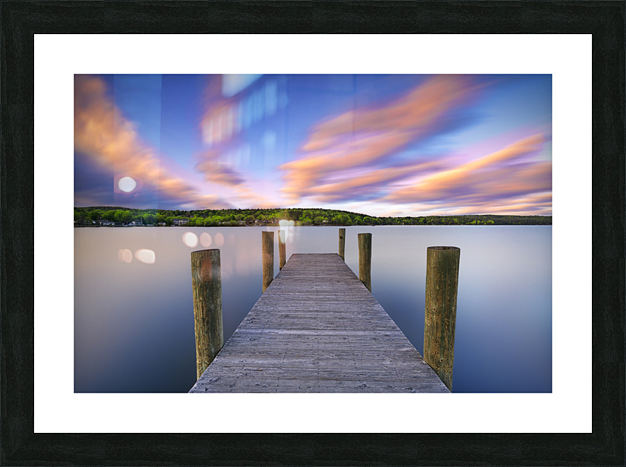 Sunset on the Dock Picture Frame print