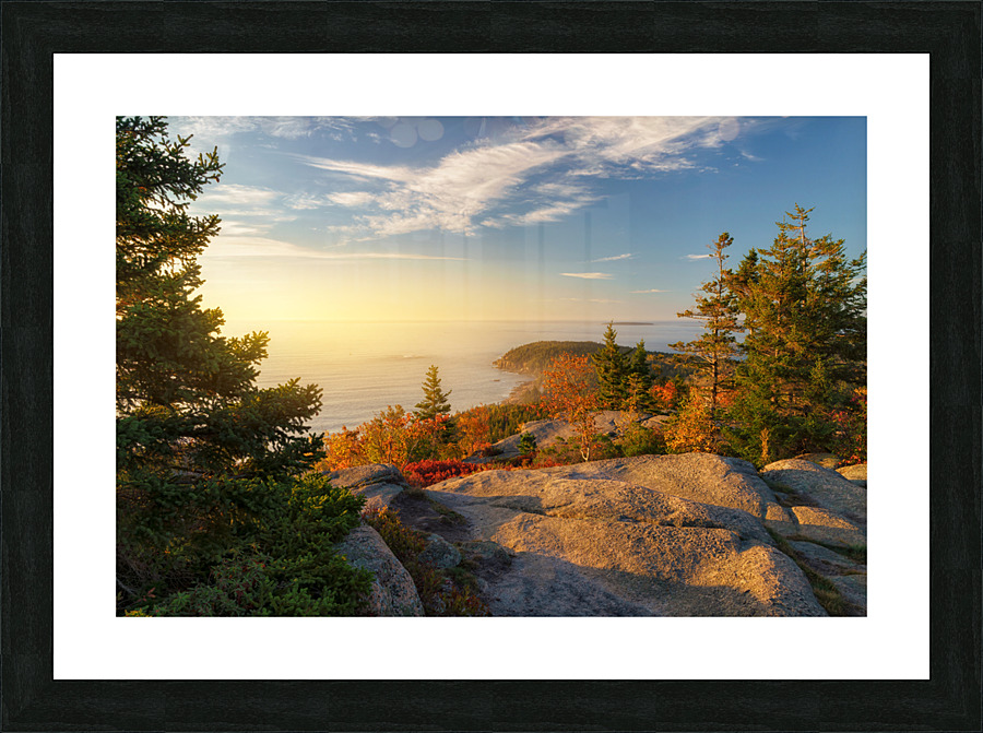Gorham Mountain Autumn Picture Frame print