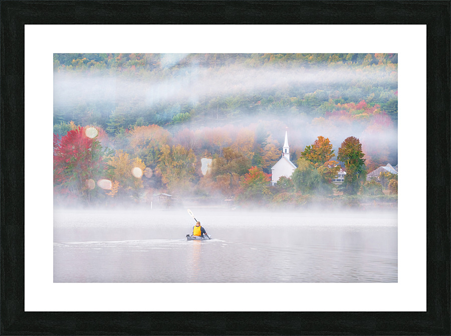 Autumn Paddle Picture Frame print