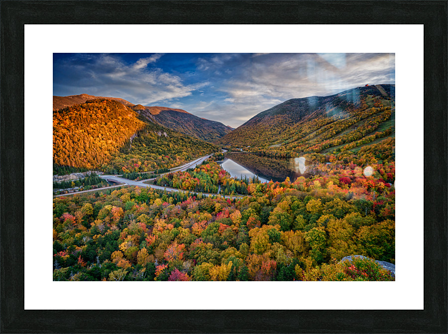 Sunset at Artists Bluff Picture Frame print