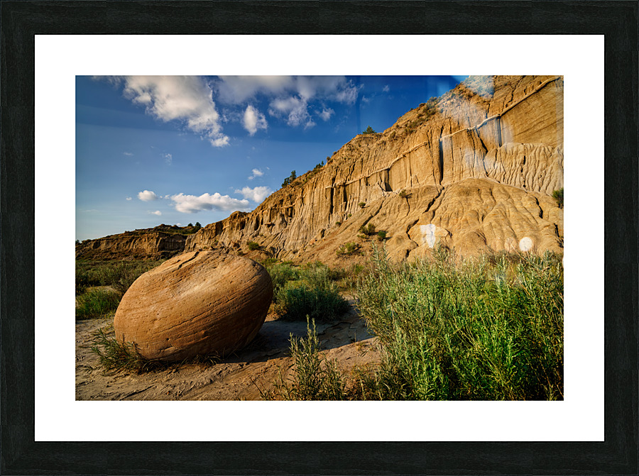 Cannonball Concretion Picture Frame print