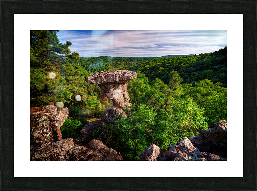 Pedestal Rock Picture Frame print