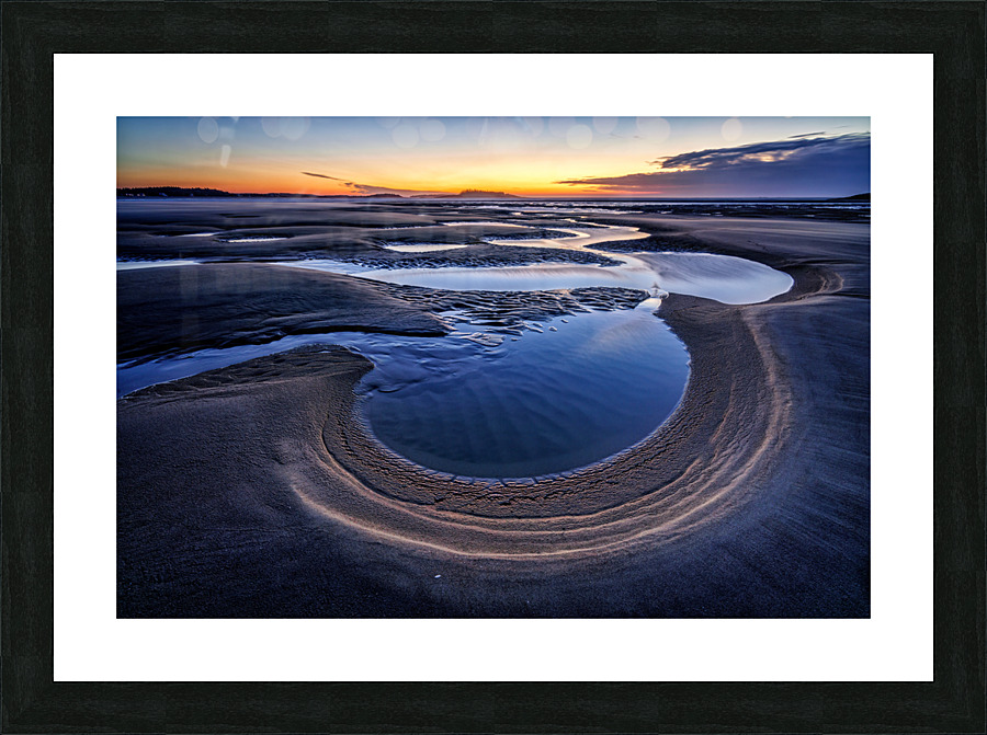 Popham Beach Sunrise Picture Frame print