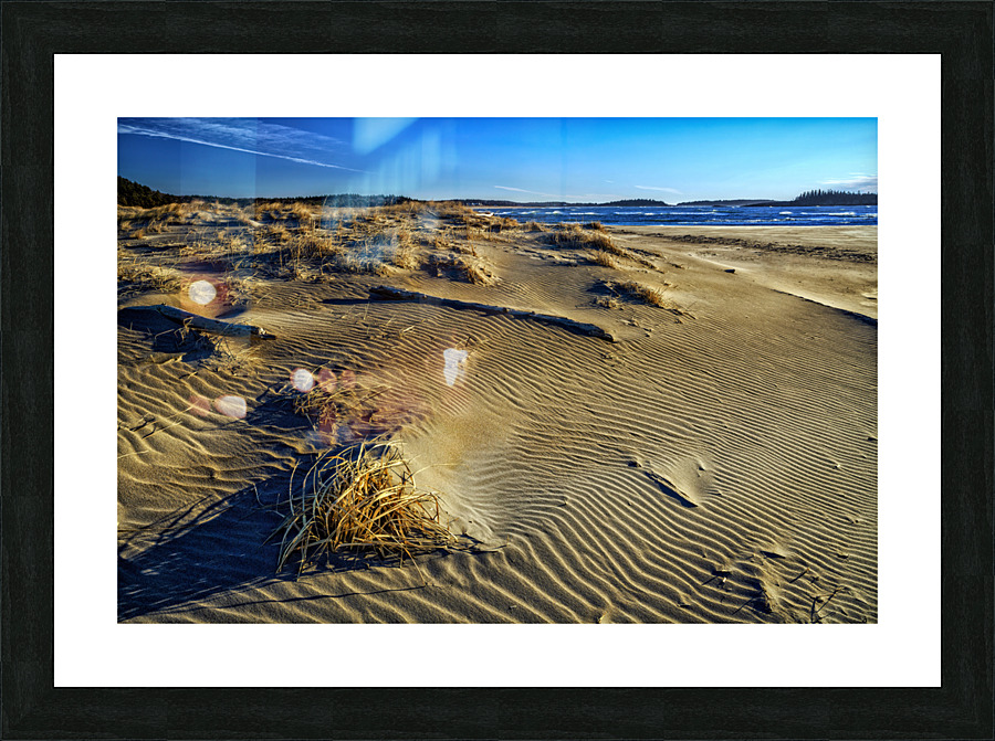 Popham Beach Picture Frame print