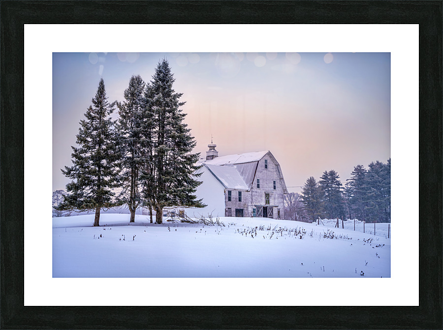Winter at the Barn Picture Frame print
