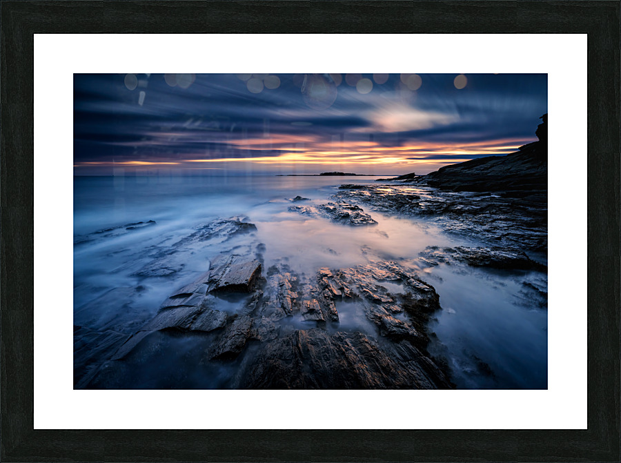 Last Light at Two Lights Picture Frame print