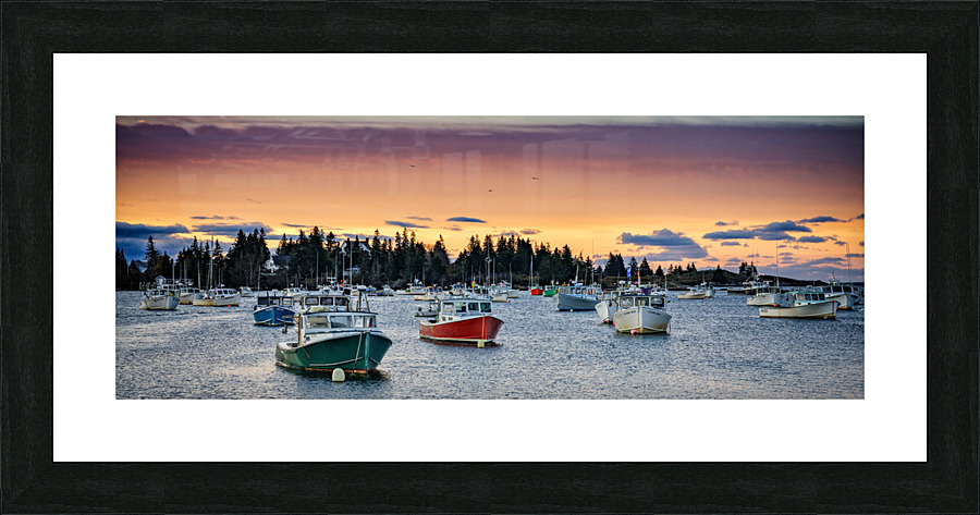 Carvers Harbor Picture Frame print