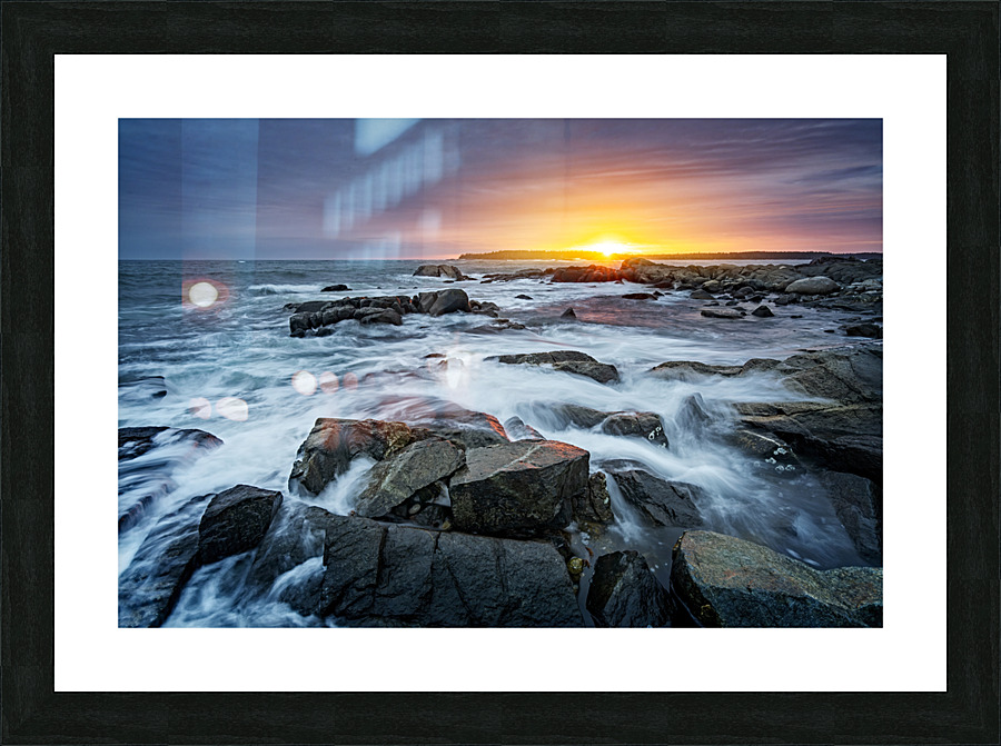 Sunset on Vinalhaven Picture Frame print