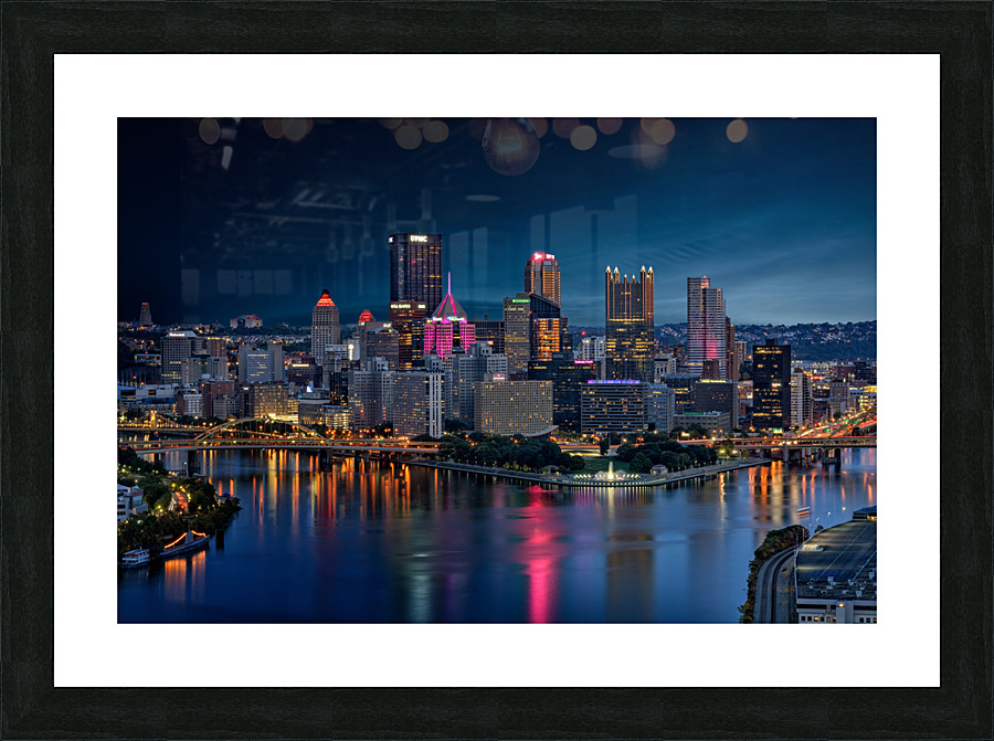 Pittsburgh Twilight Picture Frame print