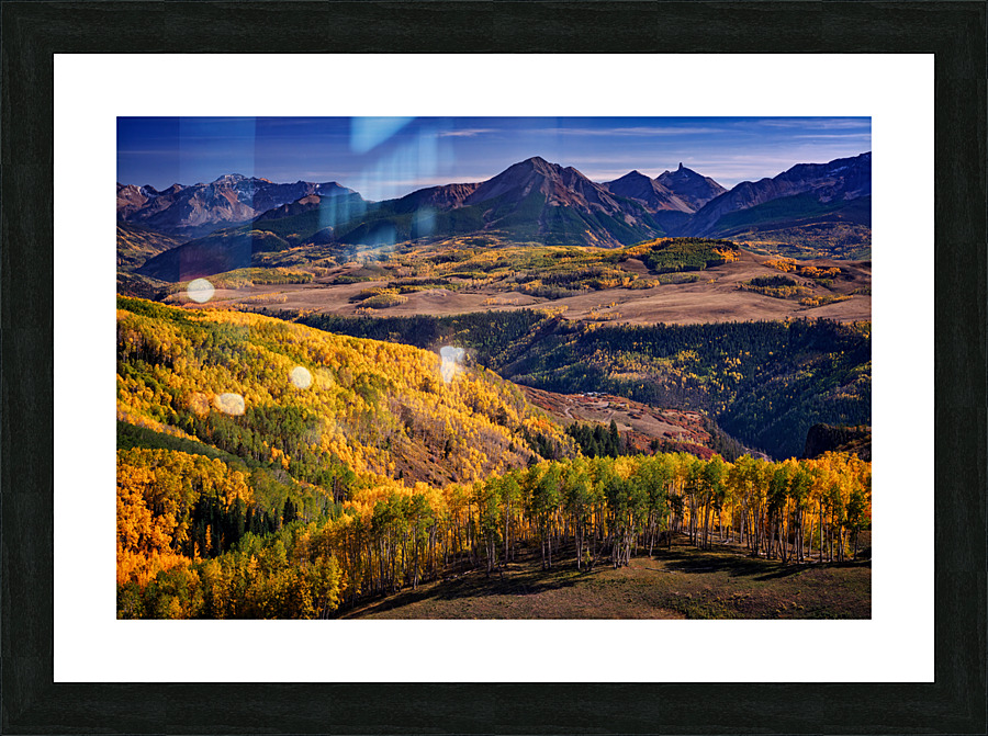 Sunshine Mountain Autumn Picture Frame print